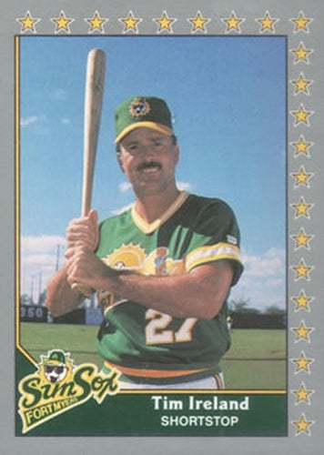 #104 Tim Ireland - Fort Myers Sun Sox - 1990 Pacific Senior League Baseball