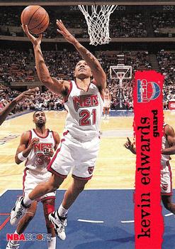 #104 Kevin Edwards - New Jersey Nets - 1995-96 Hoops Basketball