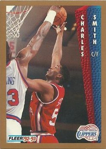 #104 Charles Smith - Los Angeles Clippers - 1992-93 Fleer Basketball