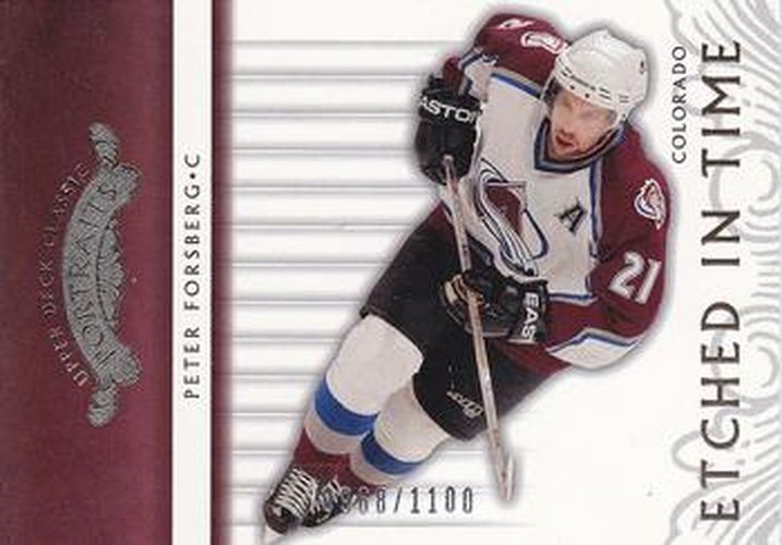 #104 Peter Forsberg - Colorado Avalanche - 2003-04 Upper Deck Classic Portraits Hockey