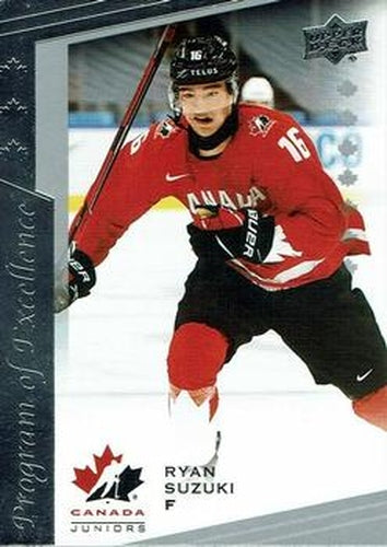#104 Ryan Suzuki - Canada - 2021-22 Upper Deck Team Canada Juniors Hockey