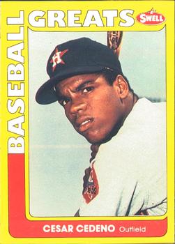 #104 Cesar Cedeno - Houston Astros - 1991 Swell Baseball Greats