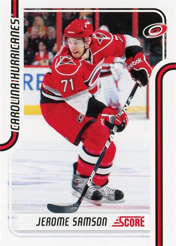 #104 Jerome Samson - Carolina Hurricanes - 2011-12 Score Hockey