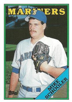 #105T Mike Schooler - Seattle Mariners - 1988 Topps Traded Baseball