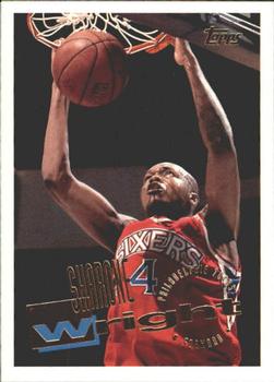 #105 Sharone Wright - Philadelphia 76ers - 1995-96 Topps Basketball