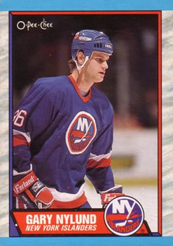 #105 Gary Nylund - New York Islanders - 1989-90 O-Pee-Chee Hockey