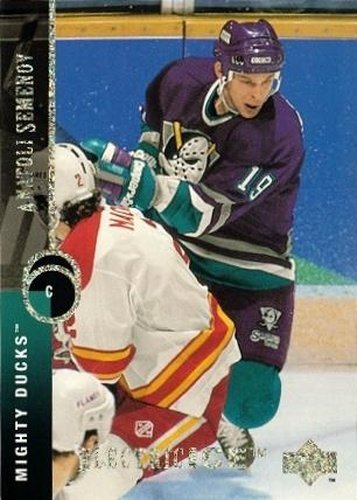 #105 Anatoli Semenov - Anaheim Mighty Ducks - 1994-95 Upper Deck Hockey - Electric Ice
