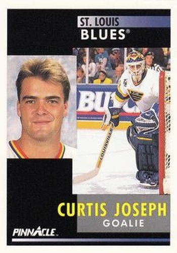 #105 Curtis Joseph - St. Louis Blues - 1991-92 Pinnacle Hockey