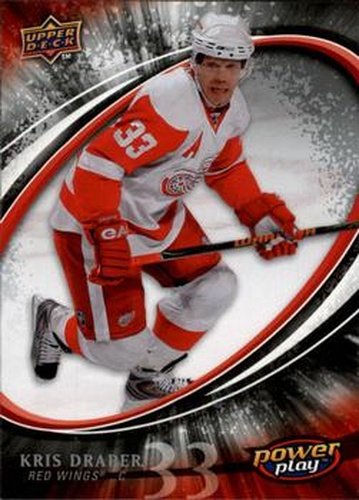 #105 Kris Draper - Detroit Red Wings - 2008-09 Upper Deck Power Play Box Set Hockey