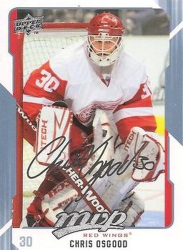 #105 Chris Osgood - Detroit Red Wings - 2008-09 Upper Deck MVP Hockey
