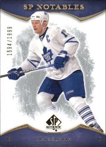 #105 Mats Sundin - Toronto Maple Leafs - 2007-08 SP Authentic Hockey