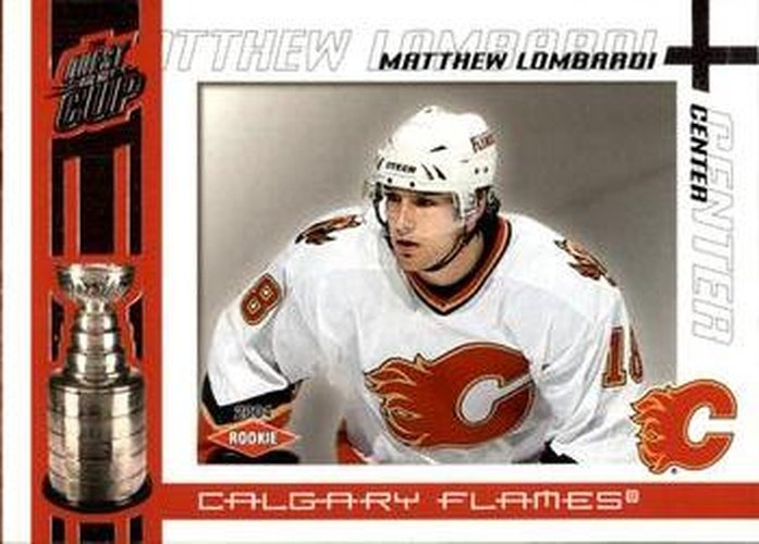 #105 Matthew Lombardi - Calgary Flames - 2003-04 Pacific Quest for the Cup Hockey
