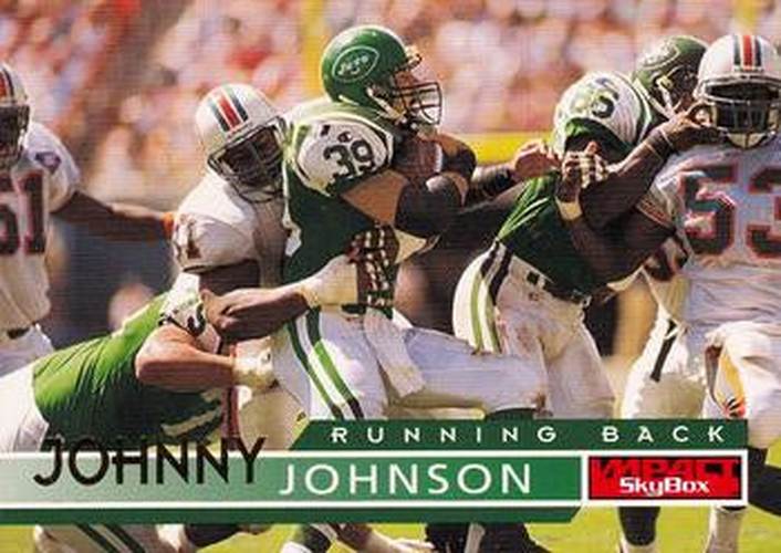 #105 Johnny Johnson - New York Jets - 1995 SkyBox Impact Football