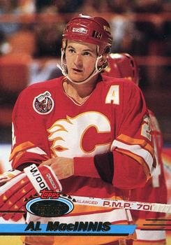 #105 Al MacInnis - Calgary Flames - 1993-94 Stadium Club Hockey
