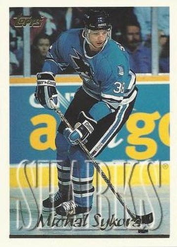 #105 Michal Sykora - San Jose Sharks - 1995-96 Topps Hockey