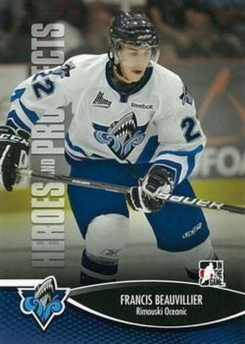 #105 Francis Beauvillier - Rimouski Oceanic - 2012-13 In The Game Heroes and Prospects Hockey