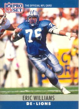 #105 Eric Williams - Detroit Lions - 1990 Pro Set Football