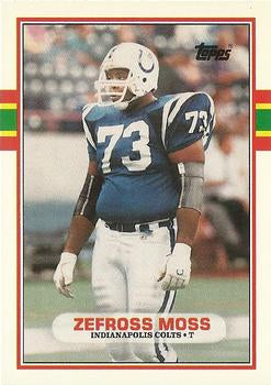 #105T Zefross Moss - Indianapolis Colts - 1989 Topps Traded Football