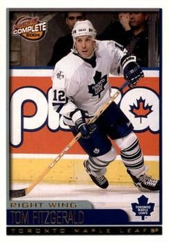 #105 Tom Fitzgerald - Toronto Maple Leafs - 2003-04 Pacific Complete Hockey
