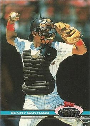 #105 Benny Santiago - San Diego Padres - 1991 Stadium Club Baseball