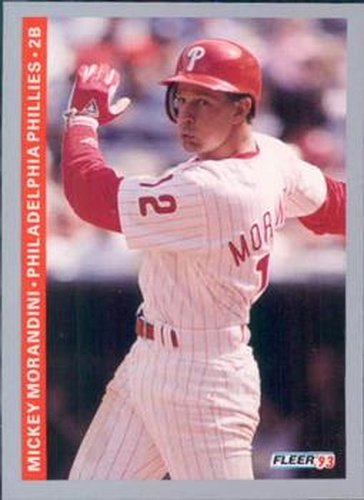 #105 Mickey Morandini - Philadelphia Phillies - 1993 Fleer Baseball