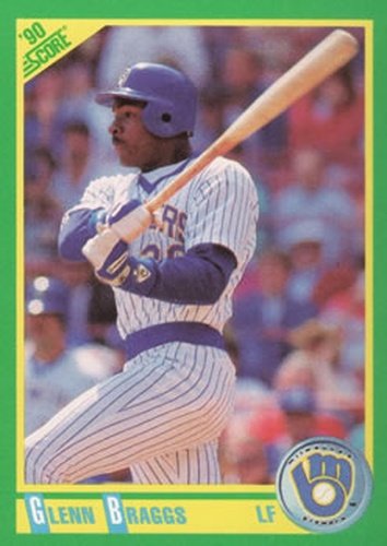 #105 Glenn Braggs - Milwaukee Brewers - 1990 Score Baseball