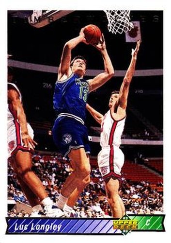 #105 Luc Longley - Minnesota Timberwolves - 1992-93 Upper Deck Basketball