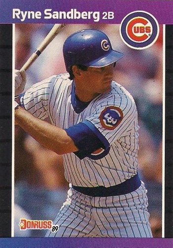 #105 Ryne Sandberg - Chicago Cubs - 1989 Donruss Baseball