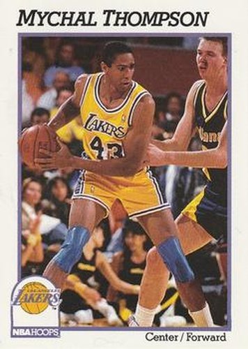 #105 Mychal Thompson - Los Angeles Lakers - 1991-92 Hoops Basketball
