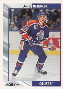 #105 Josef Beranek - Edmonton Oilers - 1992-93 Score USA Hockey