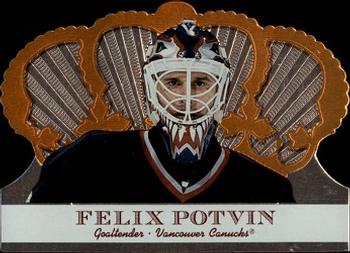 #105 Felix Potvin - Vancouver Canucks - 2000-01 Pacific Crown Royale Hockey