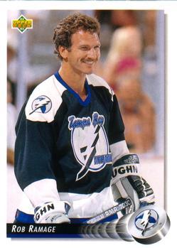 #105 Rob Ramage - Tampa Bay Lightning - 1992-93 Upper Deck Hockey