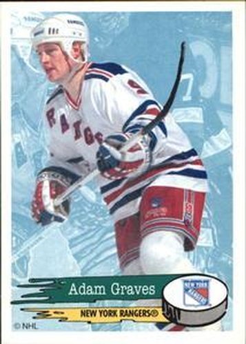 #105 Adam Graves - New York Rangers - 1995-96 Panini Hockey Stickers