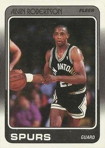 #105 Alvin Robertson - San Antonio Spurs - 1988-89 Fleer Basketball