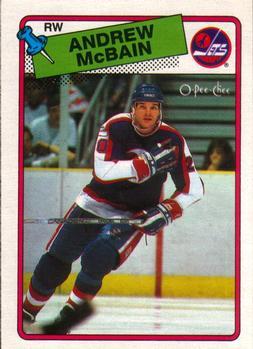 #105 Andrew McBain - Winnipeg Jets - 1988-89 O-Pee-Chee Hockey