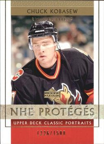 #105 Chuck Kobasew - Calgary Flames - 2002-03 Upper Deck Classic Portraits Hockey