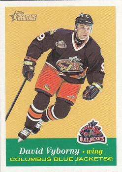 #105 David Vyborny - Columbus Blue Jackets - 2001-02 Topps Heritage Hockey