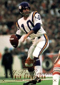#105 Fran Tarkenton - Minnesota Vikings - 1999 Upper Deck Century Legends Football