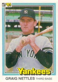 #105 Graig Nettles - New York Yankees - 1981 Donruss Baseball