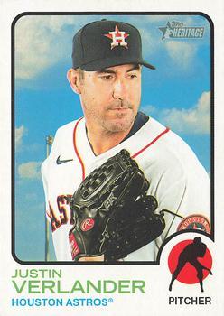 #105 Justin Verlander - Houston Astros - 2022 Topps Heritage Baseball