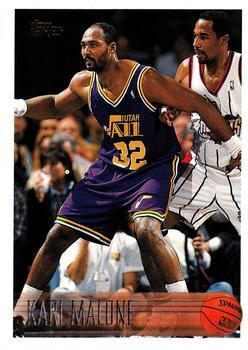 #105 Karl Malone - Utah Jazz - 1996-97 Topps Basketball