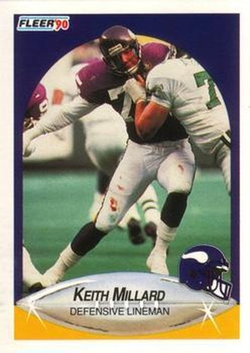 #105 Keith Millard - Minnesota Vikings - 1990 Fleer Football