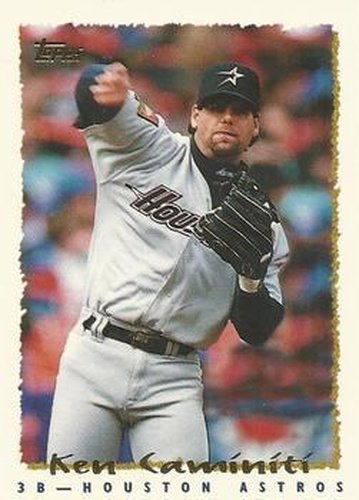 #105 Ken Caminiti - Houston Astros - 1995 Topps Baseball