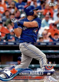 #105 Kendrys Morales - Toronto Blue Jays - 2018 Topps Opening Day Baseball