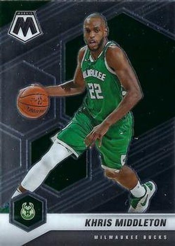 #105 Khris Middleton - Milwaukee Bucks - 2020-21 Panini Mosaic Basketball