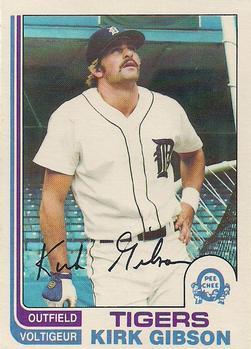 #105 Kirk Gibson - Detroit Tigers - 1982 O-Pee-Chee Baseball