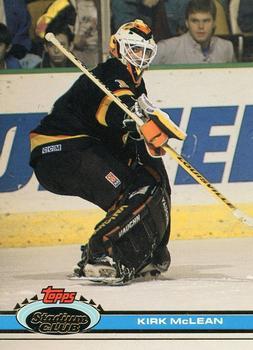 #105 Kirk McLean - Vancouver Canucks - 1991-92 Stadium Club Hockey