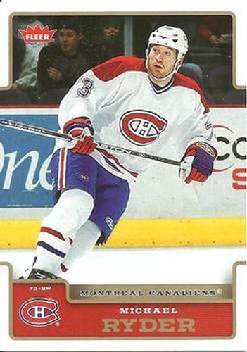 #105 Michael Ryder - Montreal Canadiens - 2006-07 Fleer Hockey
