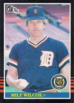 #105 Milt Wilcox - Detroit Tigers - 1985 Donruss Baseball