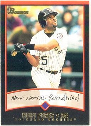 #105 Neifi Perez - Colorado Rockies - 2001 Bowman Baseball